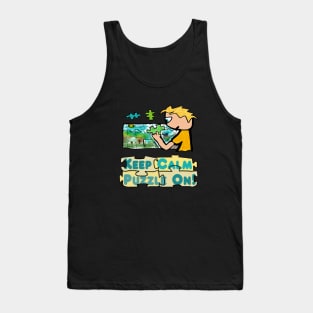 Keep Calm Jigsaw Puzzle Tank Top